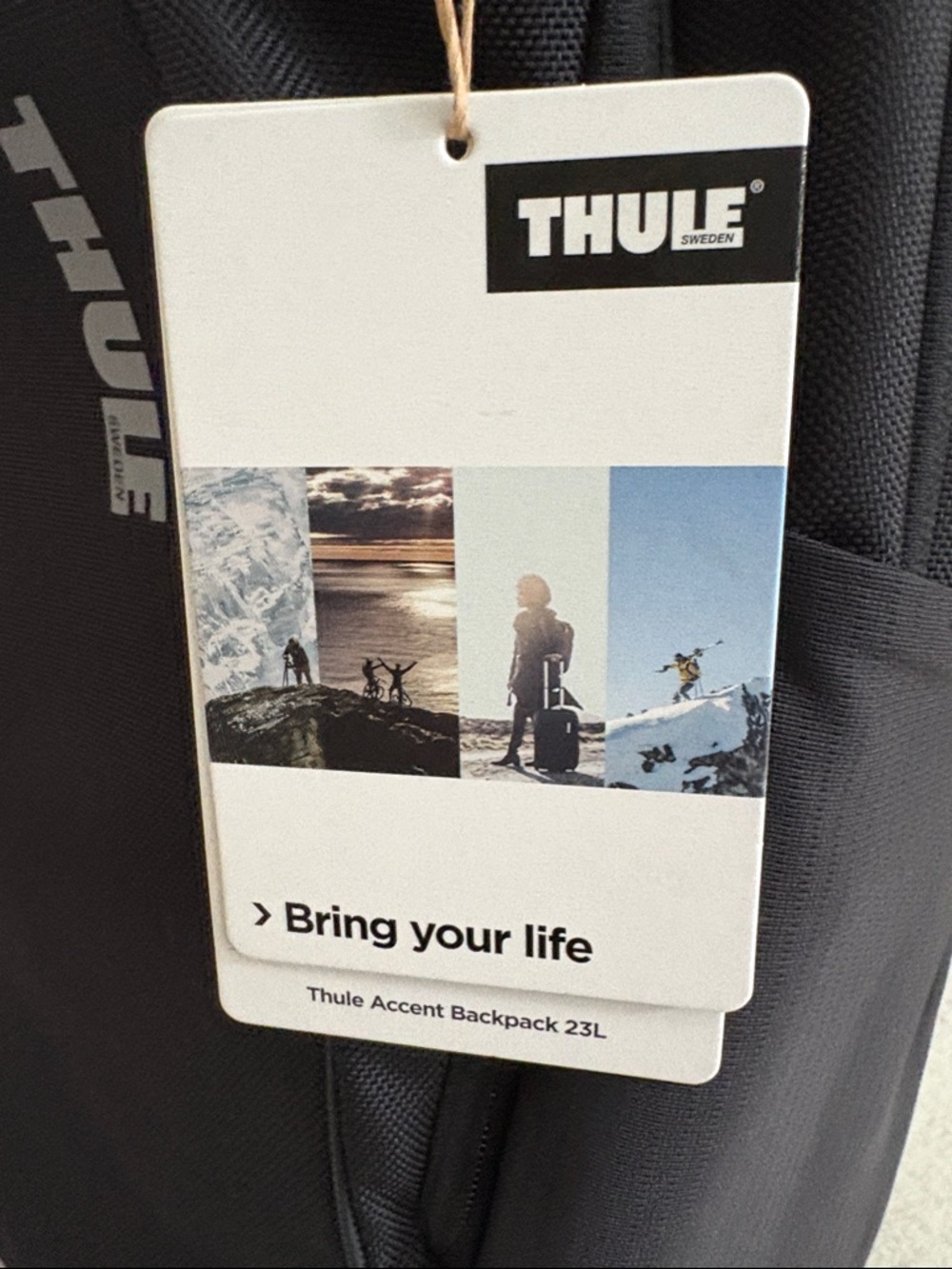 NWT Thule Black Men's Women’s Everyday Tech Laptop Travel Accent Backpack 23L - Picture 4 of 11